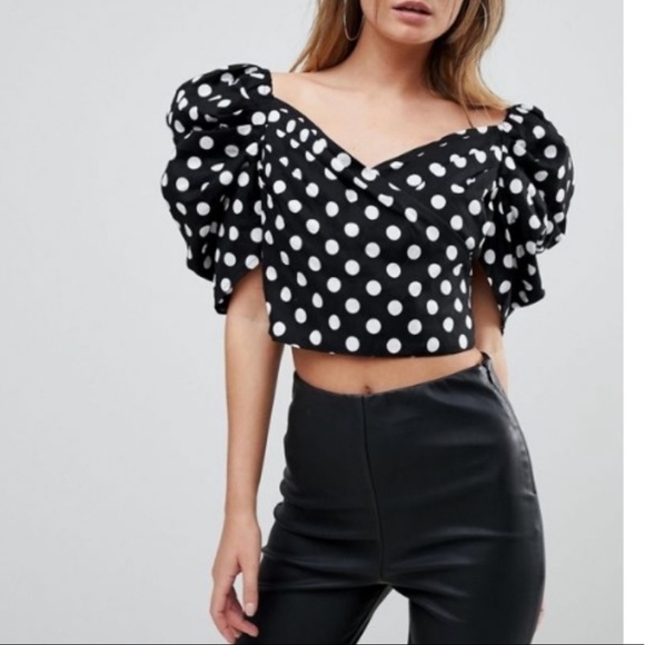 Polka dots crop top - Picture 2 of 2